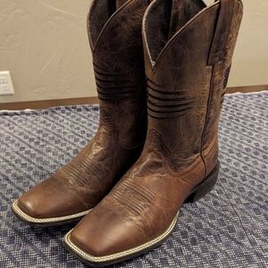 Ariat Circuit Patriot Square Toe Brown Men's Western Boots 9.5D